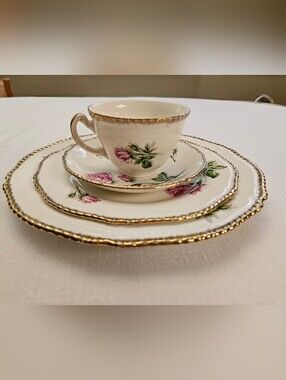 Vintage 1940s China Cup & Plate Set